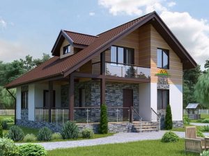 Д-16/30. Каркасный дом Tirol на выставке в Строгино