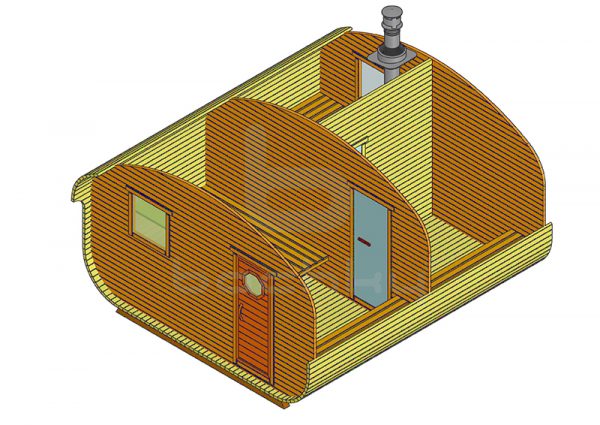 Баня-квадро-овалбочка 4×4.5 3