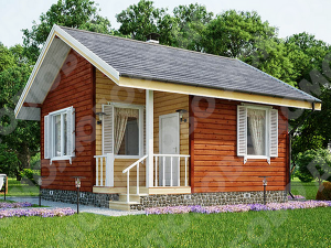 Баня каркасная 6х6 м площадью 26 м2