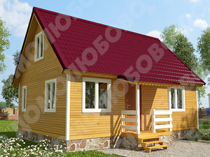 Дачный дом 6*8м Практичный
