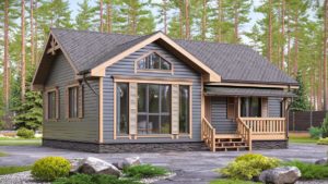 Каркасный одноэтажный дом Липецк от Арго Хаус