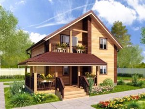 Каркасный дом К72