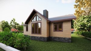 Каркасный одноэтажный дом Скандик от компании Арго Хаус